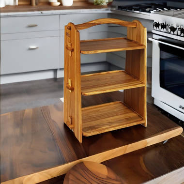 Freestanding Wood Spice Rack